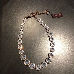 Henri Bendel Rose Gold Crystal Necklace